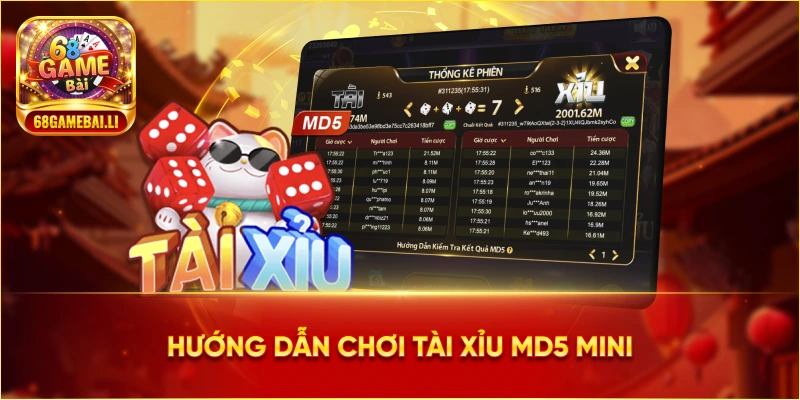 Hướng dẫn chơi Tài Xỉu MD5 Mini