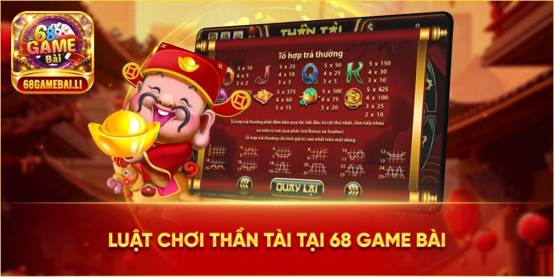 Luật chơi thần tài tại 68 Game Bài